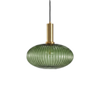 Glass Smoked Pendant Light Halion