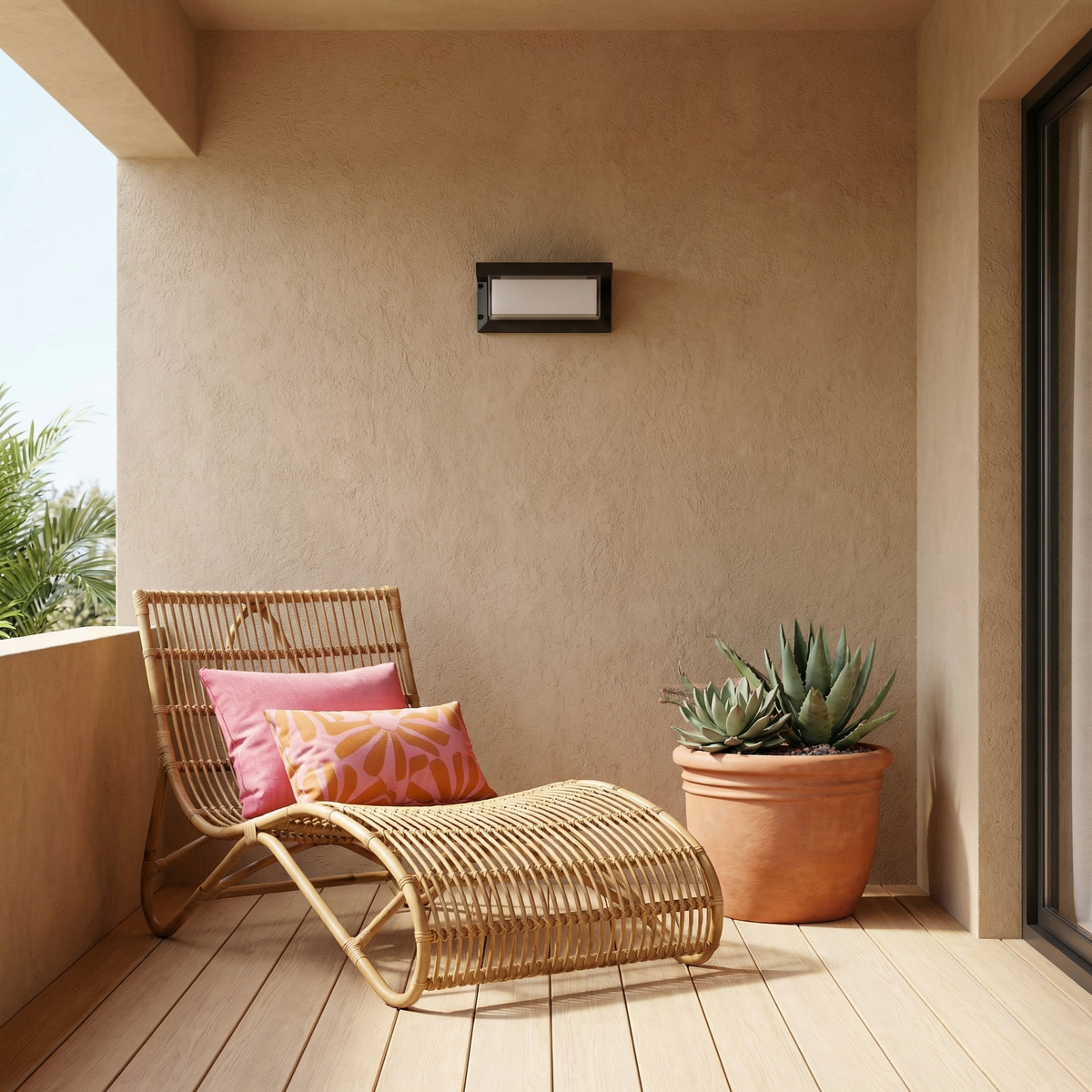 Precision Metal Linear Outdoor Light Taevon – Lifestyle View 2