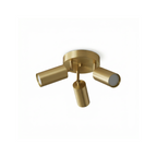 Brushed Gold Pivoting Spotlight Ceiling Light Dirvex – detail view