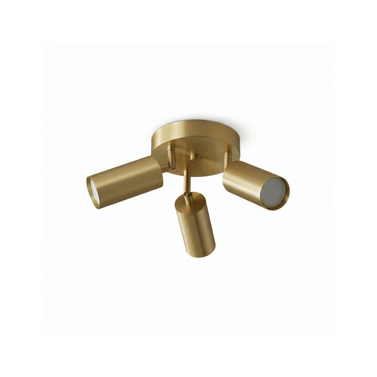 Brushed Gold Pivoting Spotlight Ceiling Light Dirvex – detail view