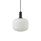 Nordic Opal Glass Cylinder Pendant Meridox – Lifestyle View 3