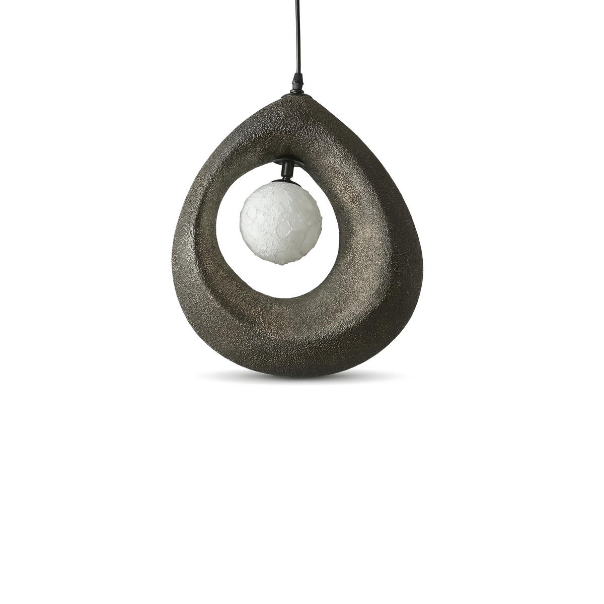 Organic Stone Pebble Pendant Light Cadmon – Lifestyle View 3