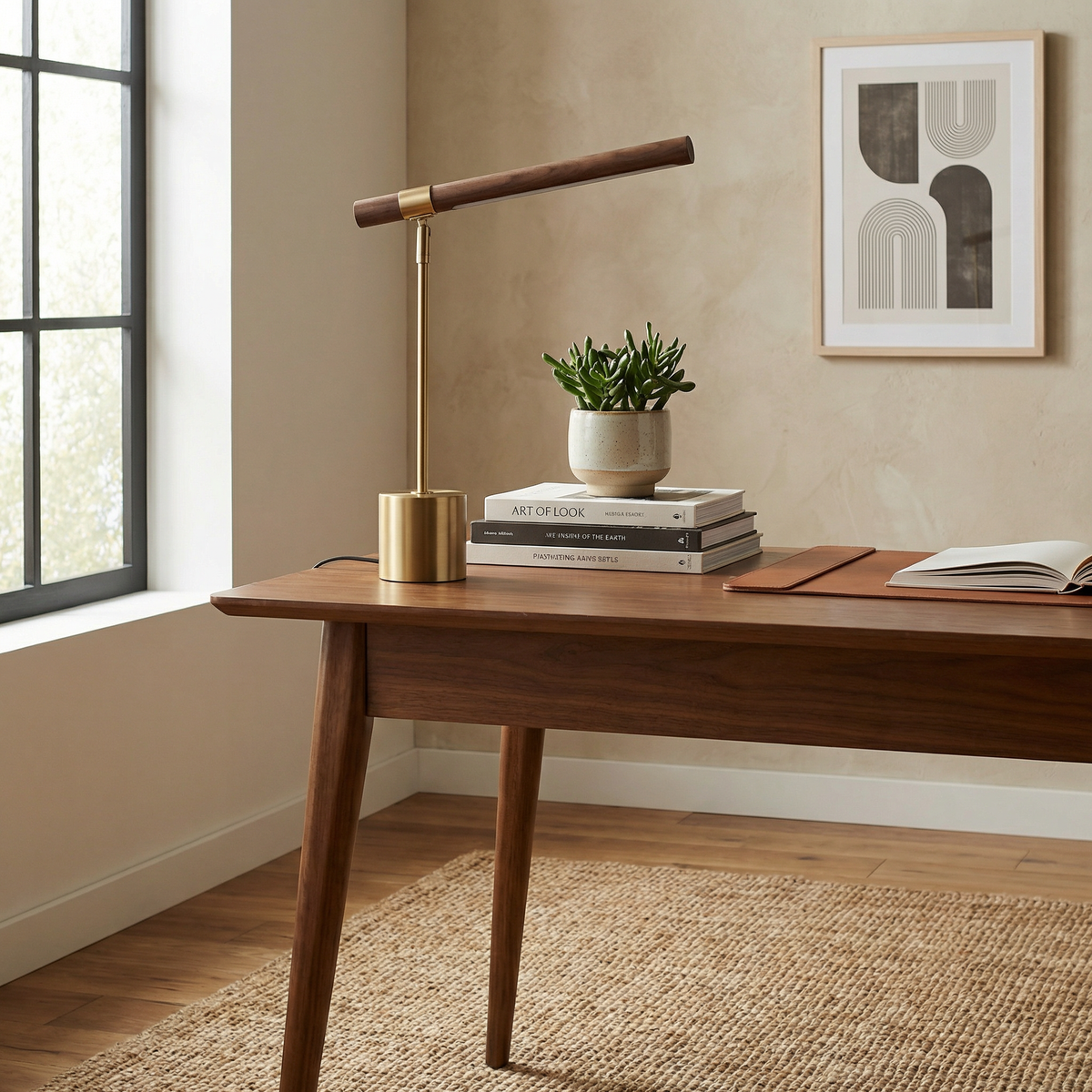 Sustainable Bamboo LED Desk Lamp Deliro – Lifestyle View 4