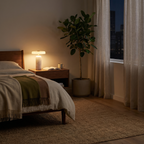 Italian Marble Glass Table Lamp Biancora – Lifestyle View 2