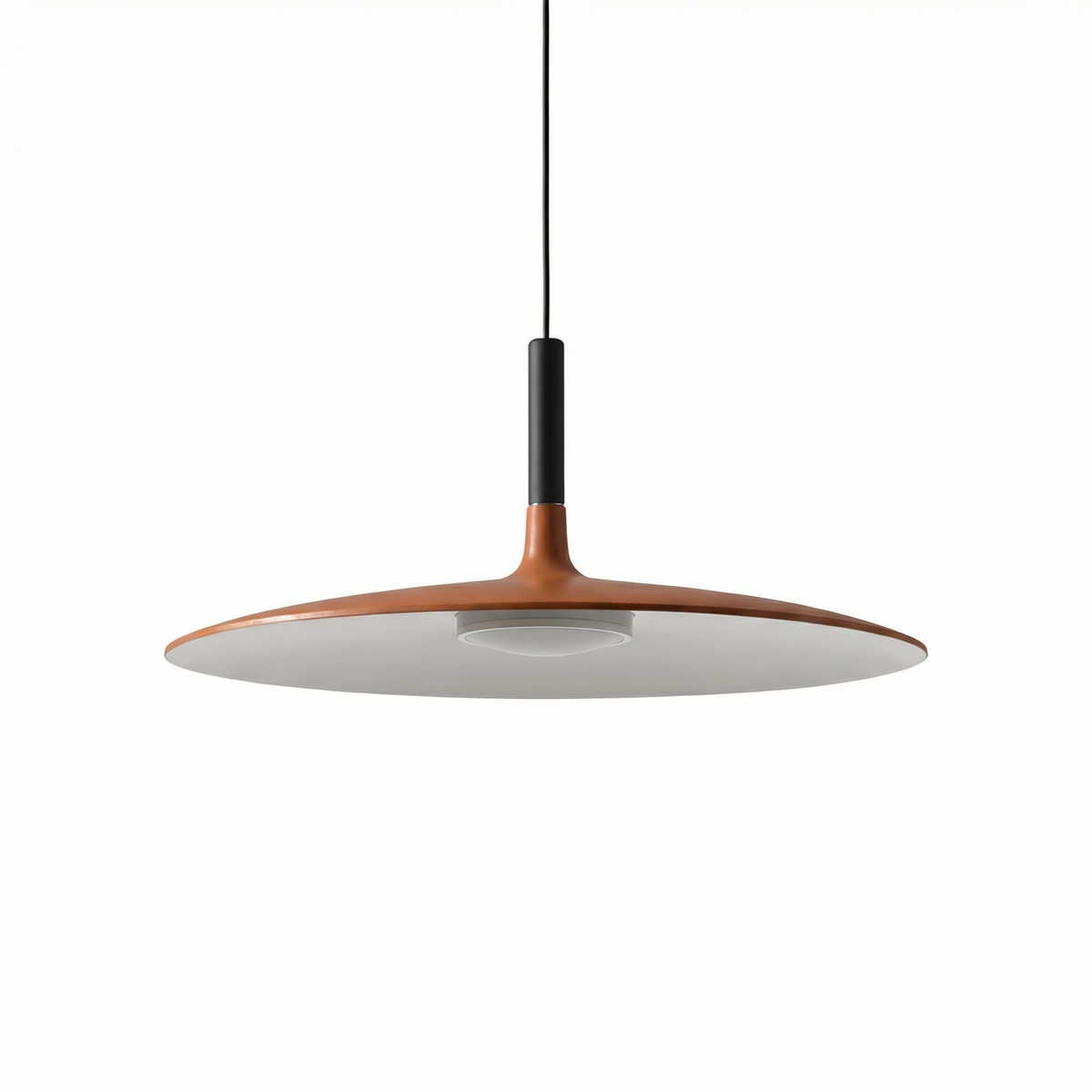 Matte Metal Disc Pendant Light Solanto – Lifestyle View 3