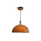 Sculpted Amber Acrylic Pendant Light Falox – Straight Drop Configuration