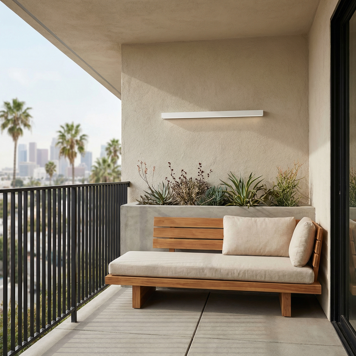 Elegant Linear Aluminum Ceiling Light Prylux – Lifestyle View 3