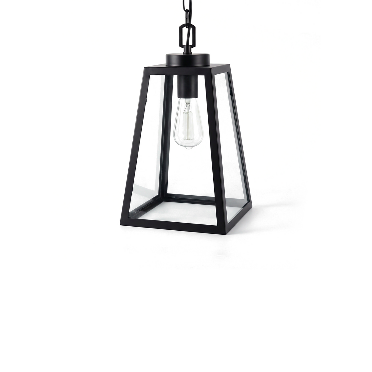 Industrial Cage Lantern Pendant Light Florneth - studio detail view