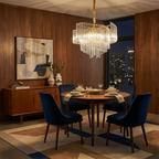 Hand-Blown Crystal Teardrop Chandelier Cermon – Product Detail 7