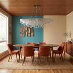 Contemporary Crystal Pendant Light Kovera