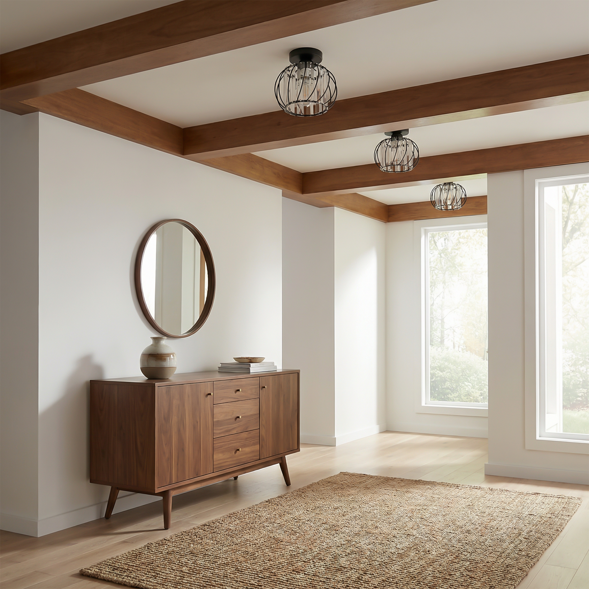 Matte Black Metal Dome Ceiling Light Kavello – Product Detail 7