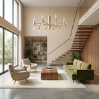 Mid-Century Sputnik Chandelier Radex – Lifestyle View 3