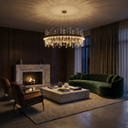 Crystal Stainless Steel Chandelier Daivex