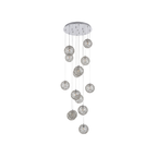 Silver Glass Chandelier Dalera – Product Detail 5