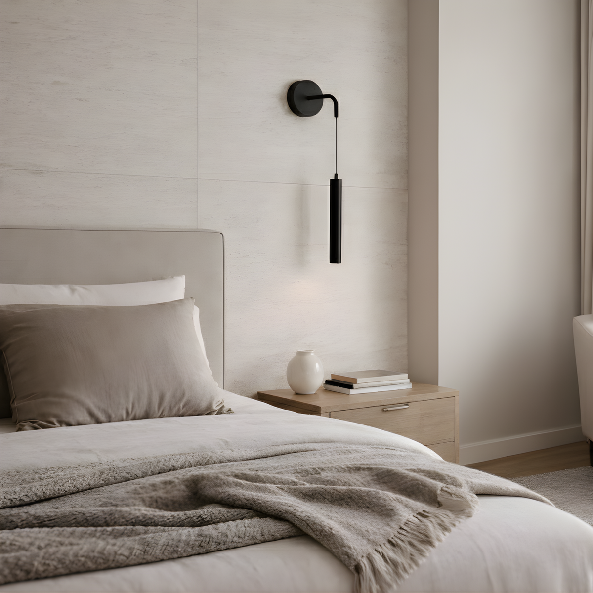 Precision Metal Architectural Wall Sconce Verdan – Lifestyle View 2
