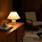 Solid Wood Shade Table Lamp Hovex – Lifestyle View 2