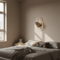 Sculptural Crystal Wall Sconce Aurvex - Gold finish in bedroom