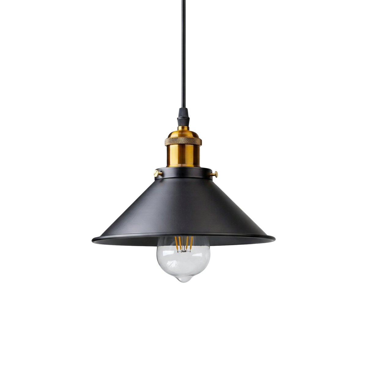 Industrial Painted Iron Cone Pendant Light Conavex – Lifestyle View 4