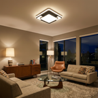 Soft Diffused Flush Ceiling Light Canoreth – Hero Shot