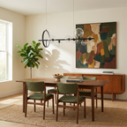 Architectural Glass Linear Chandelier Delvaux – Lifestyle View 4