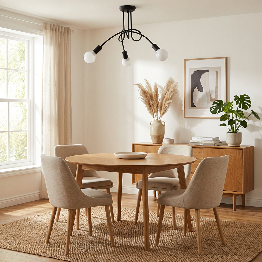 Retro Gold Wire Arm Ceiling Light Arula – Hero Shot