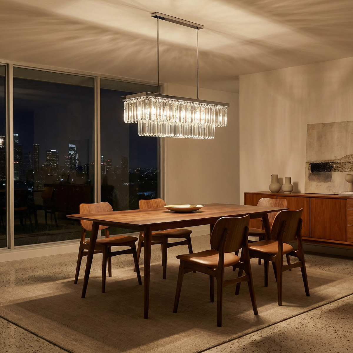 Stainless Steel Linear Chandelier Corveaux – Product Detail 8