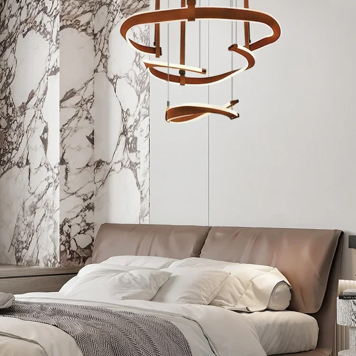 Warm Contemporary Chandelier Convoria – Lifestyle View 3