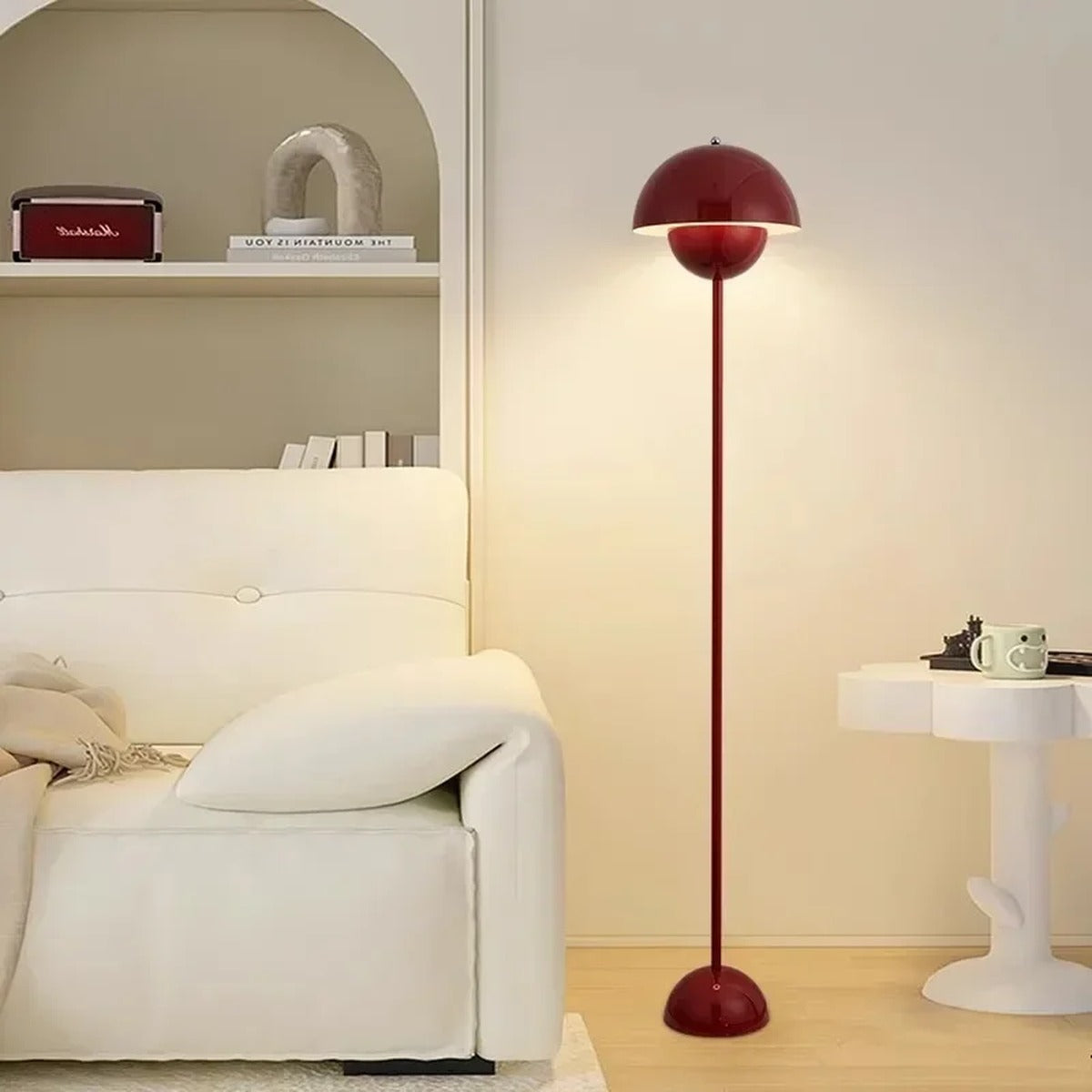 Half-Dome Flowerpot Metal Floor Lamp – Fungari – Lifestyle View 2