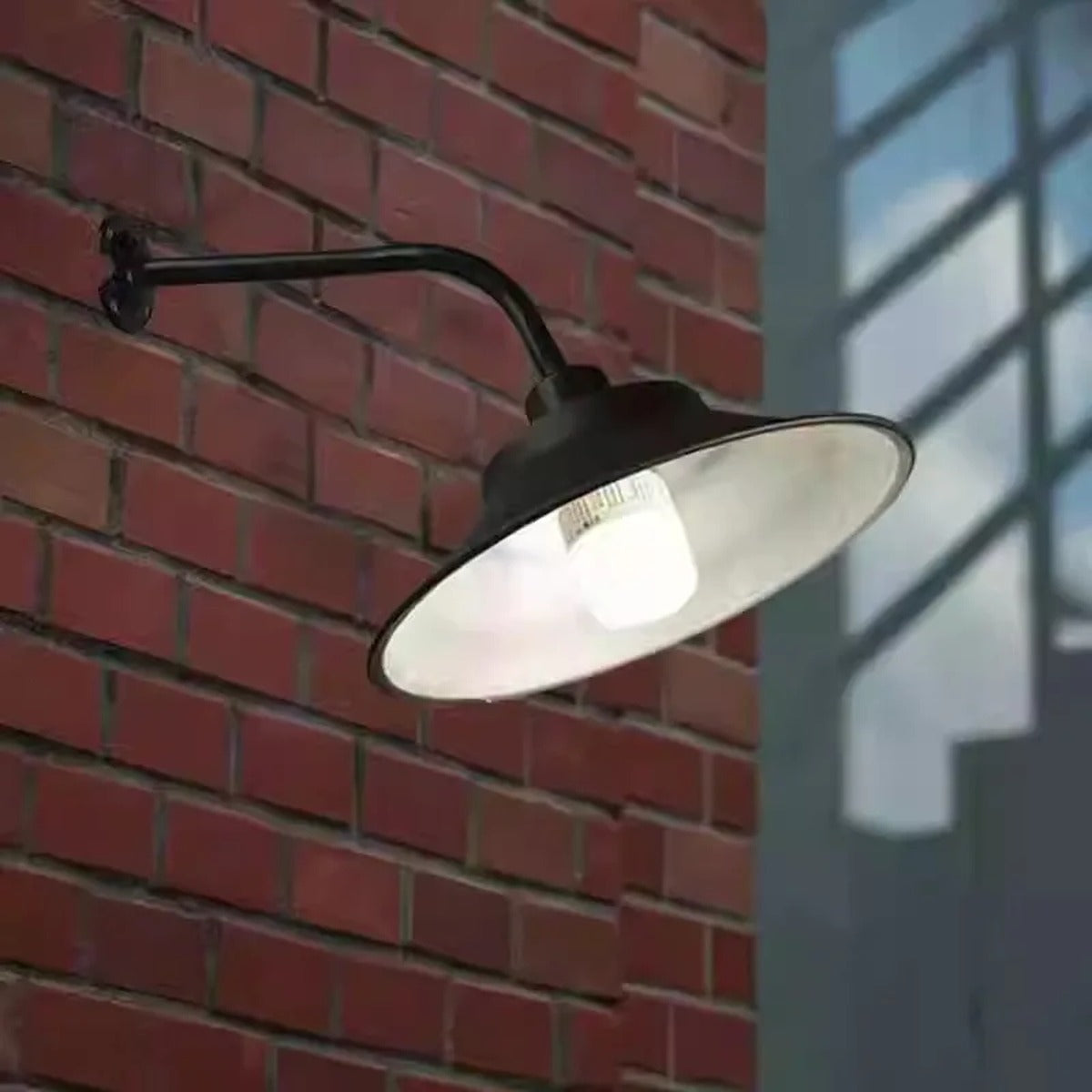 Farmhouse Gooseneck Barn Wall Light – Cenixal – Lifestyle View 3