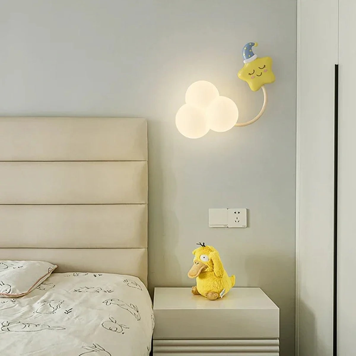 Children's Novelty Cloud Wall Sconce – Nvrix – Product Detail 5