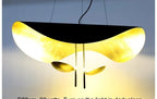 Gold Leaf Wing Pendant Light – Mantaro – Black & Gold Ø80cm
