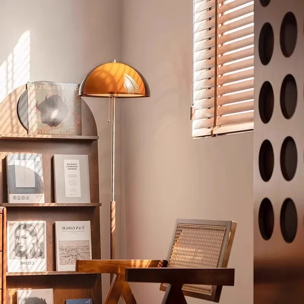 Retro Mushroom Dome Floor Lamp – Pvrix – Lifestyle View 2