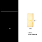 Avrexon alabaster wall sconce — 33cm dimension detail, IP54