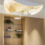 Gold Leaf Wing Pendant Light – Mantaro – White & Gold Detail