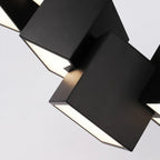 Geometros multi-cube LED pendant bar light architectural
