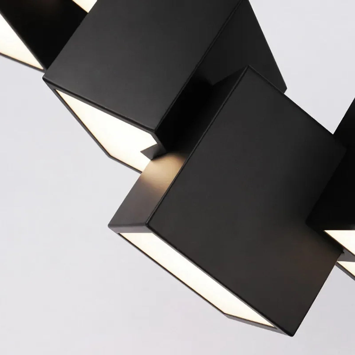 Geometros multi-cube LED pendant bar light architectural