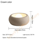 Gevoria — Cream finish, dimensions diagram Ø27cm x H13cm, G9-7W