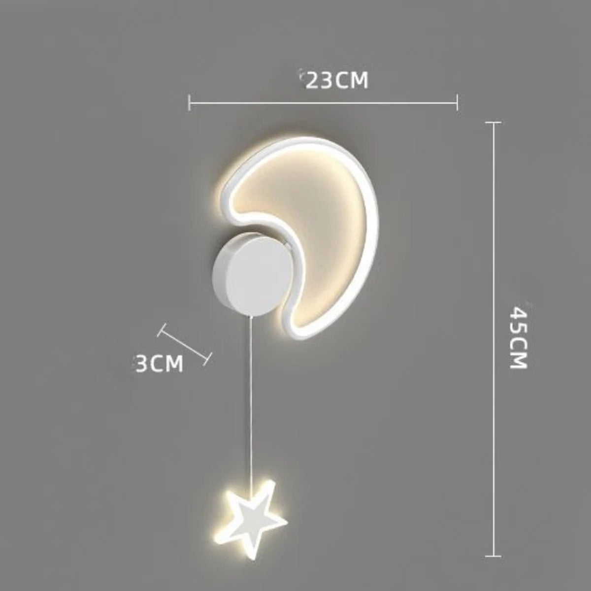 Cloud & Star LED Wall Sconce – Beloria – Product Detail 16