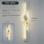 Sculptural Twist LED Wall Sconce — Gold 120cm