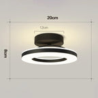 Modern Ceiling Light Vel3147 — Black 20cm