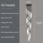 Slim LED Cylinder Tube Pendant Cluster – Graviton – Product Detail 18