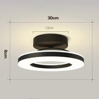 Modern Ceiling Light Vel3147 — Black 30cm