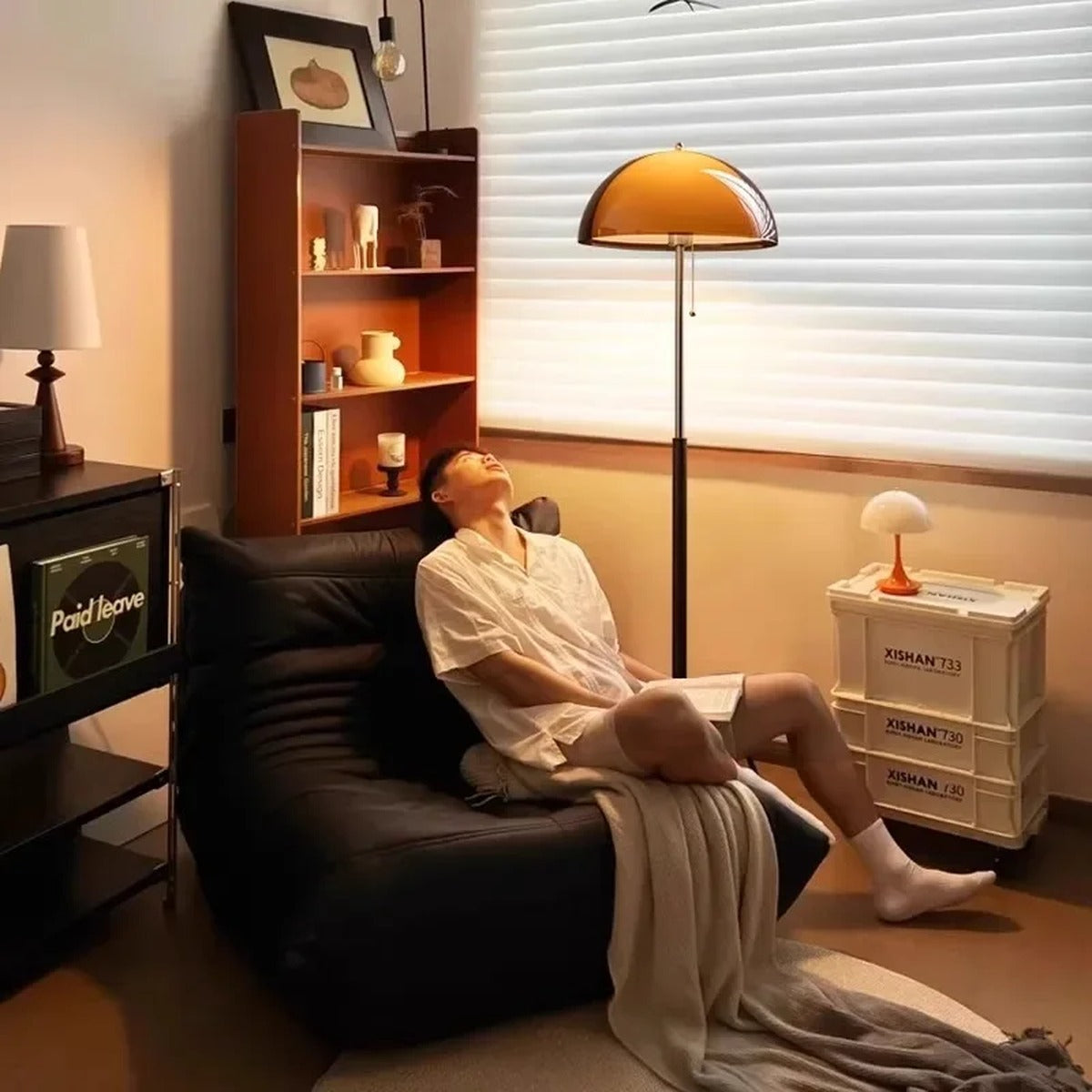 Retro Mushroom Dome Floor Lamp – Pvrix – Lifestyle View 3