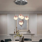 Sand-Textured Crystal Sphere Chandelier Orvenna — lifestyle view
