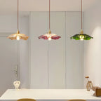 Scalloped Glass Flower Pendant Light Florivex – Hero Shot