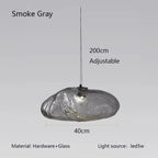 Rippled Glass Organic Pendant Light – Zolux – Product Detail 12