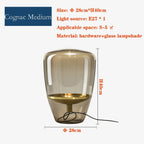 Smoked Glass Tapered Table Lamp Orvelux – Product Detail 9
