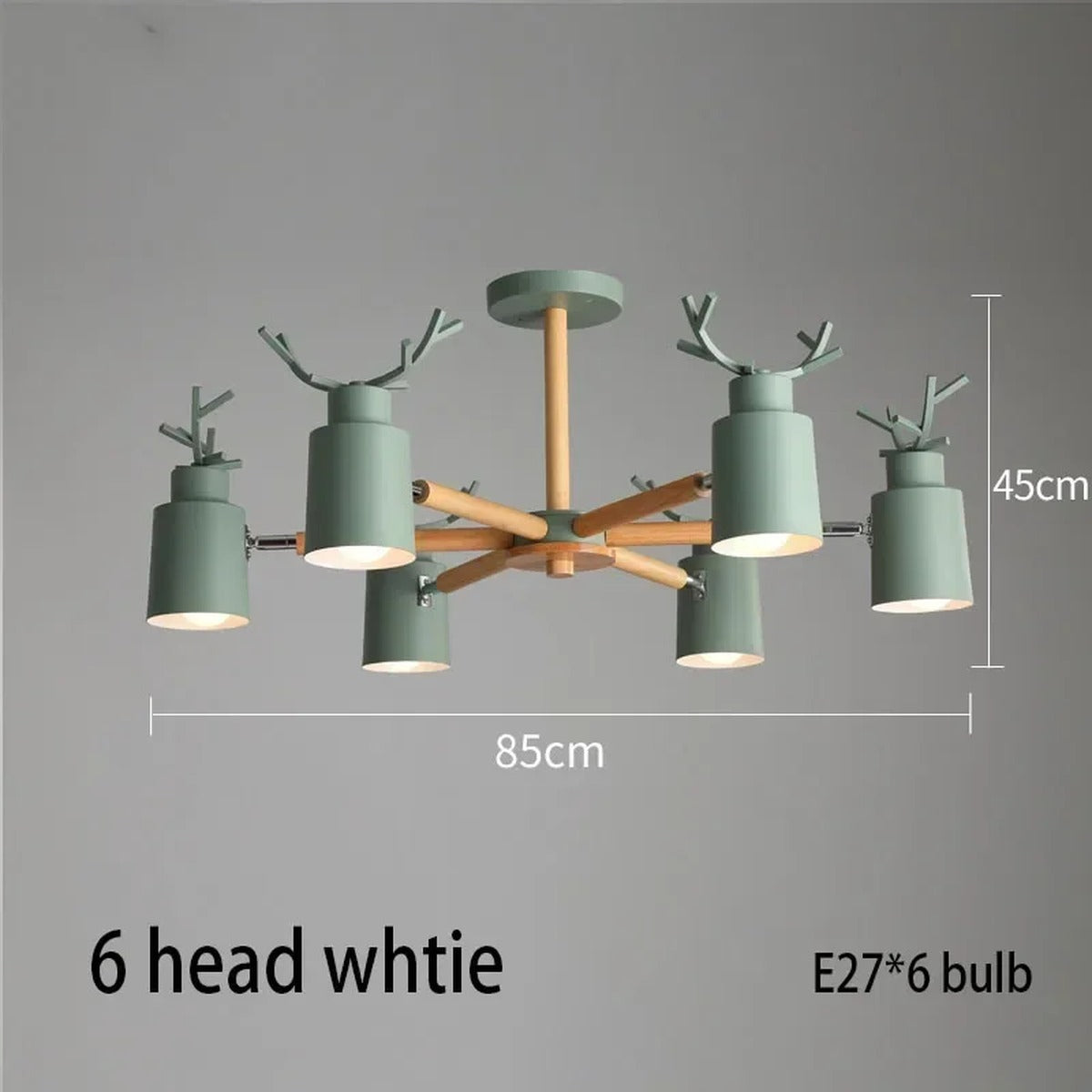 Nordic Antler Wood Arm Cone Chandelier – Birken – Product Detail 13