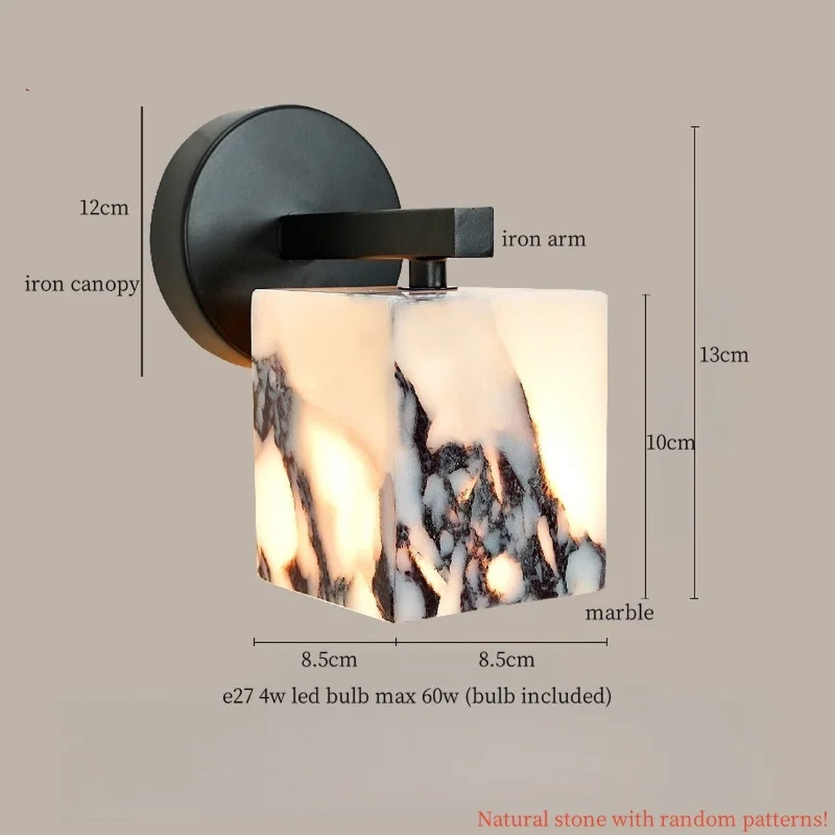 Marble Minimalist Gallery Wall Sconce Marbreux – Lifestyle View 3