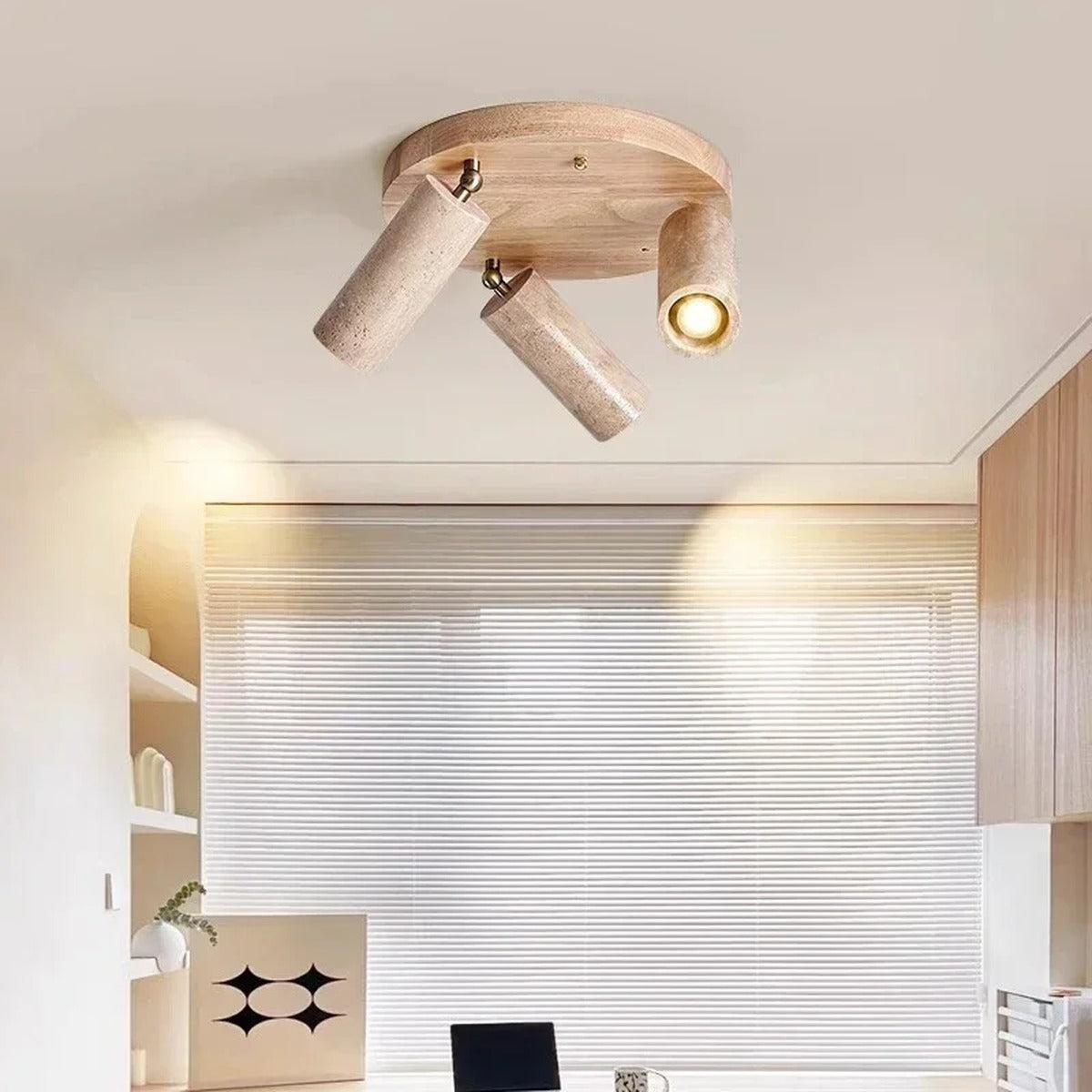 Travertine 3-Head Adjustable Ceiling Spotlight – Solveth – Product Detail 5